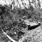 Japanese Type 97 Te-Ke tankette destroyed