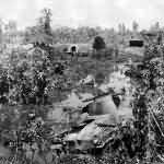 Mitsubishi G4M Betty and Type 95 Ha Go Light Tank wrecks