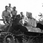 Soldiers With Captured Japanese Type 97 Shinhoto Chi-Ha Tank