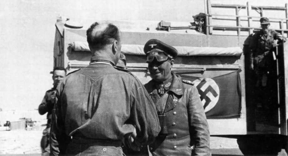 Erwin Rommel and AEC Dorchester