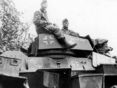 Humber armored car in german service