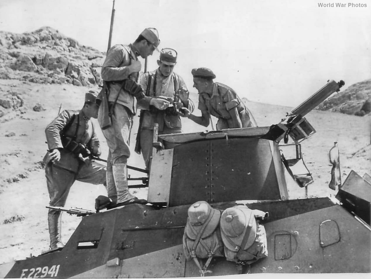 Turkish Troops Inspect Mk II, Syrian-Turkish border 1941