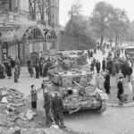 Cromwell and Challenger of the 8th Hussars 5 May 1945
