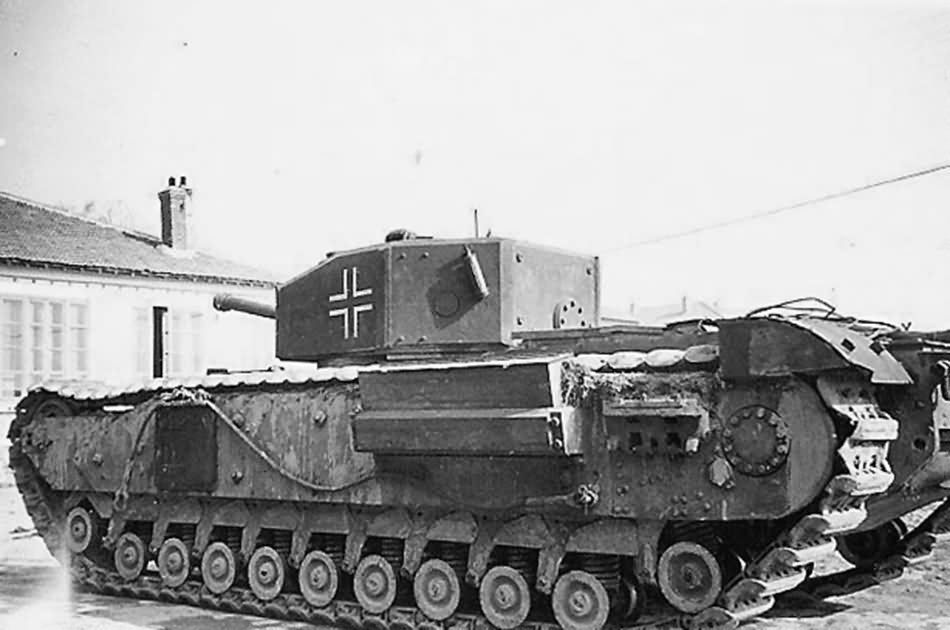 Captured British Churchill Mk III tank 2