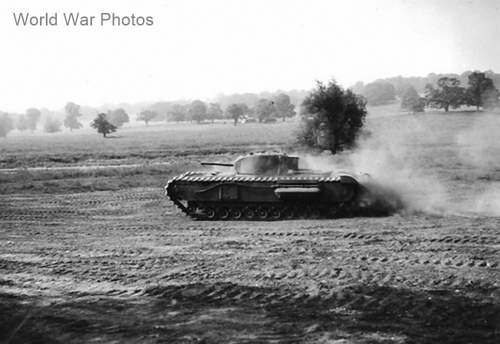 Churchill Mk I tank during trials