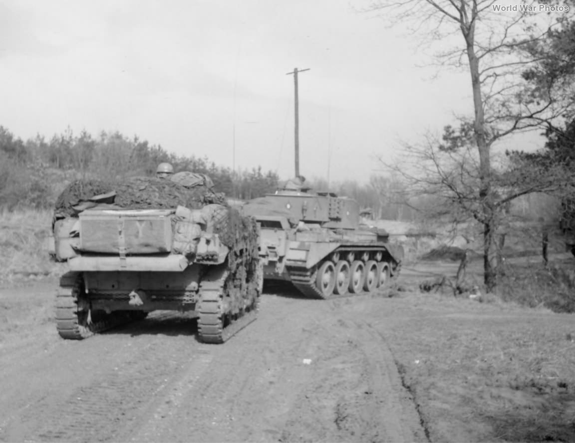 Comet and Stuart of 23rd Hussars 3 April 1945