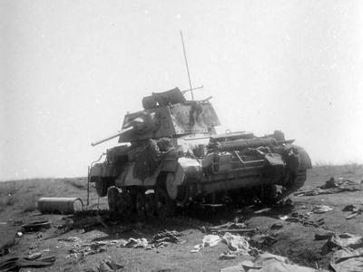 Destroyed Cruiser mk II tank A10 Greece 1941