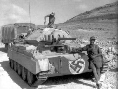 Crusader II tank in german service Afrika Korps