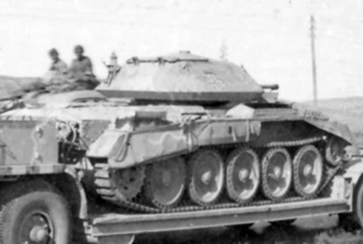 Crusader tank in german service DAK