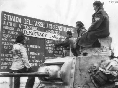 Matilda tank crew changes Axis Highway name to Democracy Lane