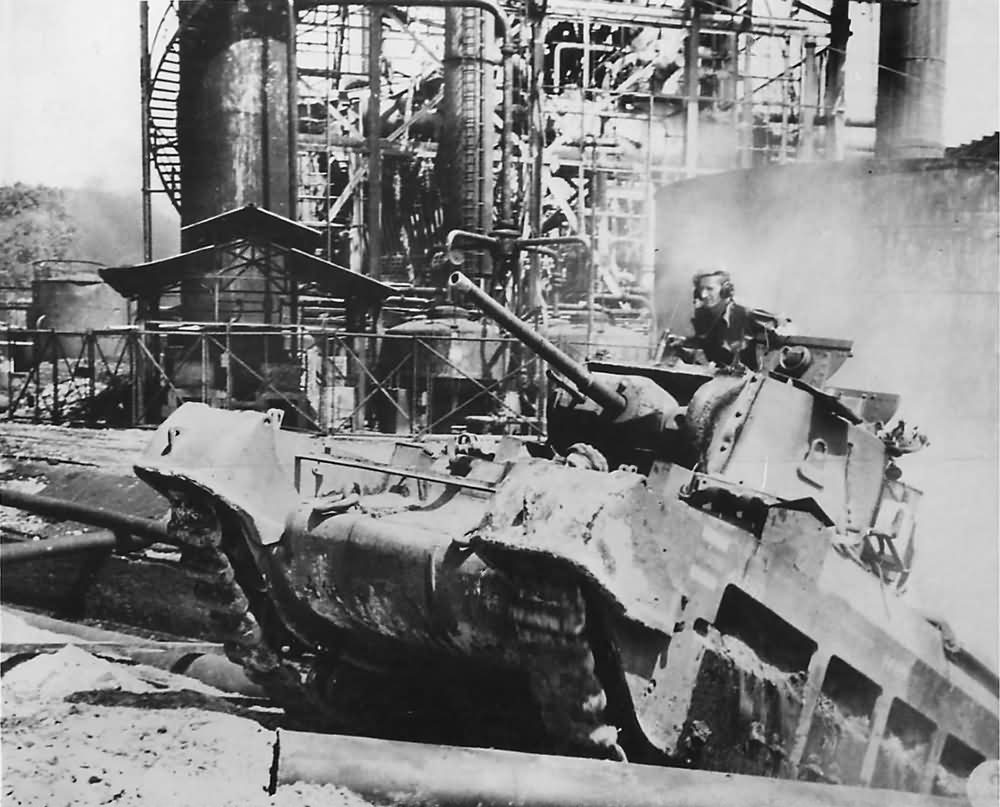 7th Australian Division Matilda Tank in Action at Balikpapan 1945