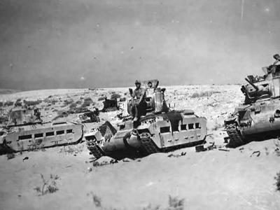 Captured Matilda tanks DAK Afrika Korps