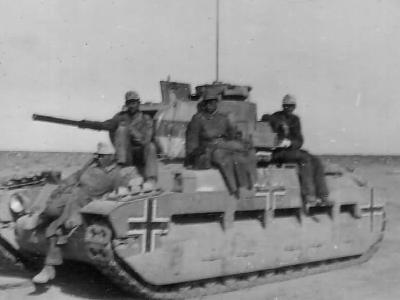 Captured Matilda II tank of Afrika Korps DAK – Beute panzer