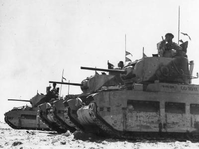 Matilda tank named GO TO IT of British 7th RTR near Tobruk