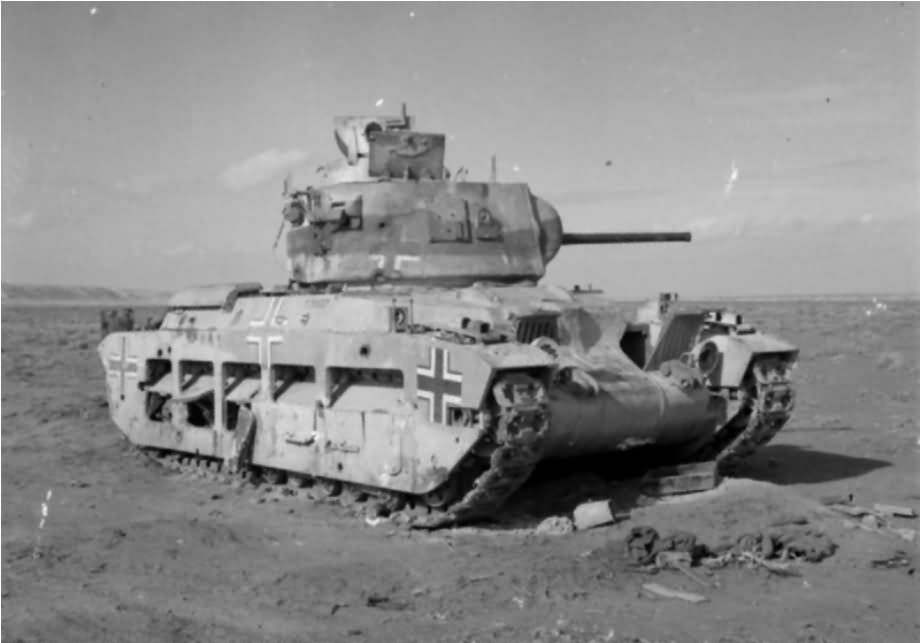 German Matilda A12 Mk II tank north africa