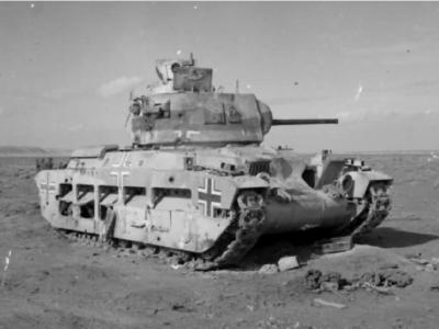 German Matilda A12 Mk II tank north africa