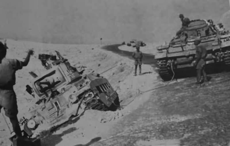 Matilda II tank in german service North Africa