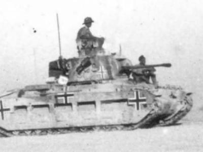 German Infanterie Panzerkampfwagen Mk.II 748(e) Matilda II of the Afrika Korps
