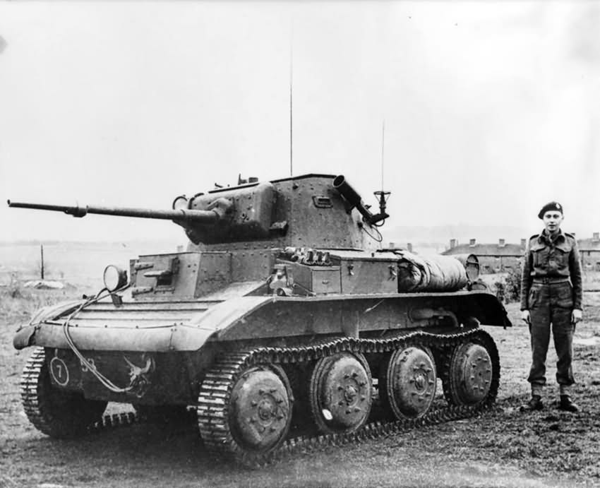 Light tank Mk VII Tetrarch Mk I with Little John adaptor
