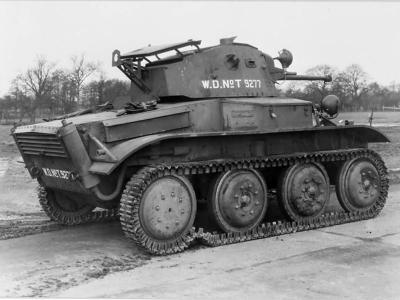 Light tank Mk VII Tetrarch T9277 rear