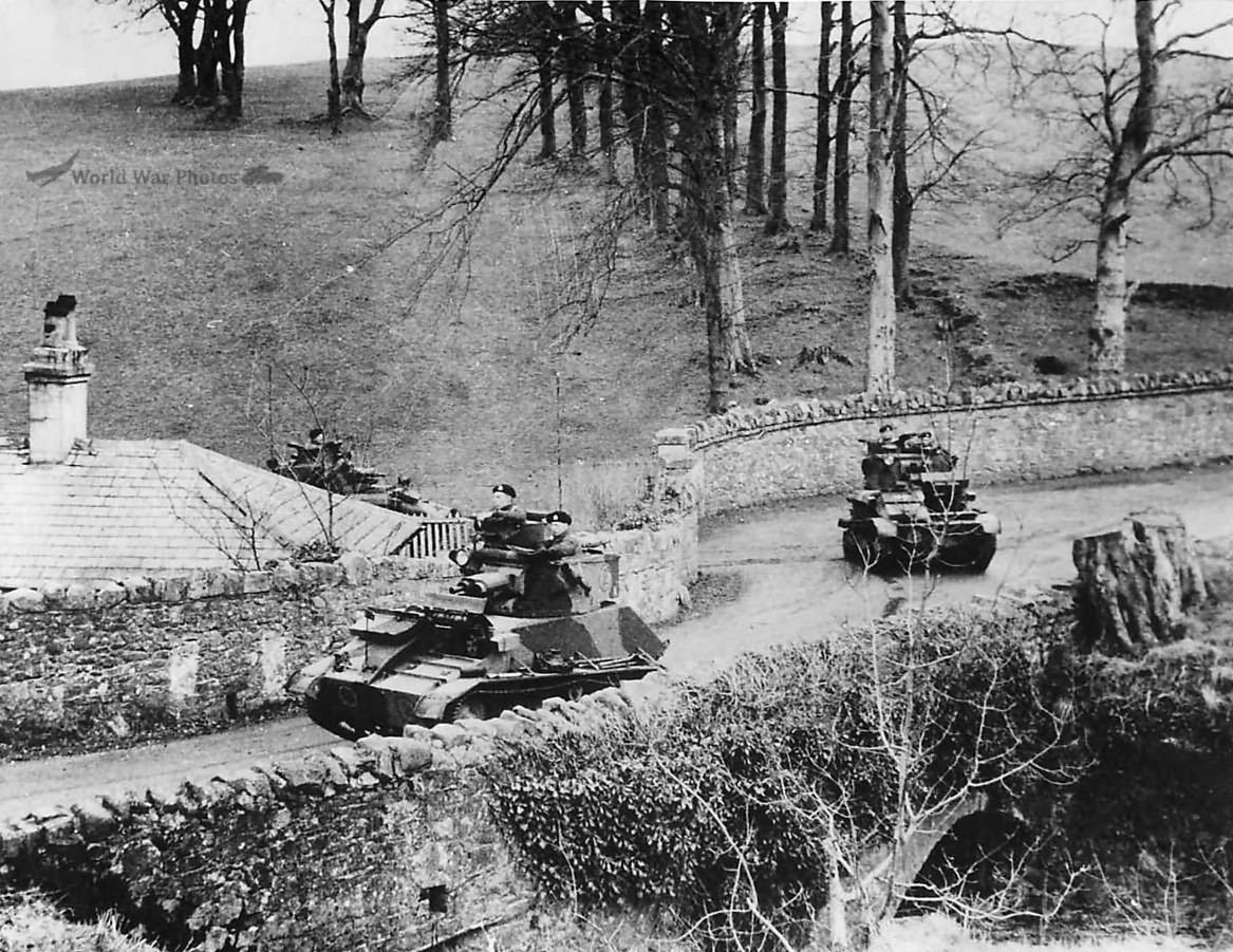 British Troops Training in Vickers Mk VIA