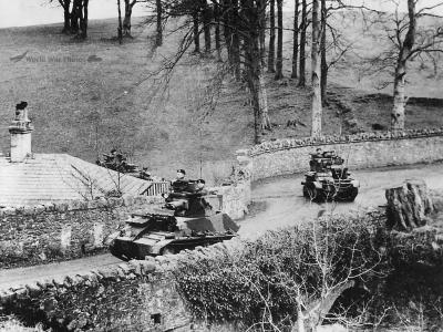 British Troops Training in Vickers Mk VIA