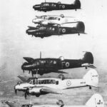 RAAF Avro Anson Bombers in Formation during Training Flight 1940