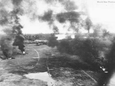 Australian Beaufighter Blasts Japanese Planes