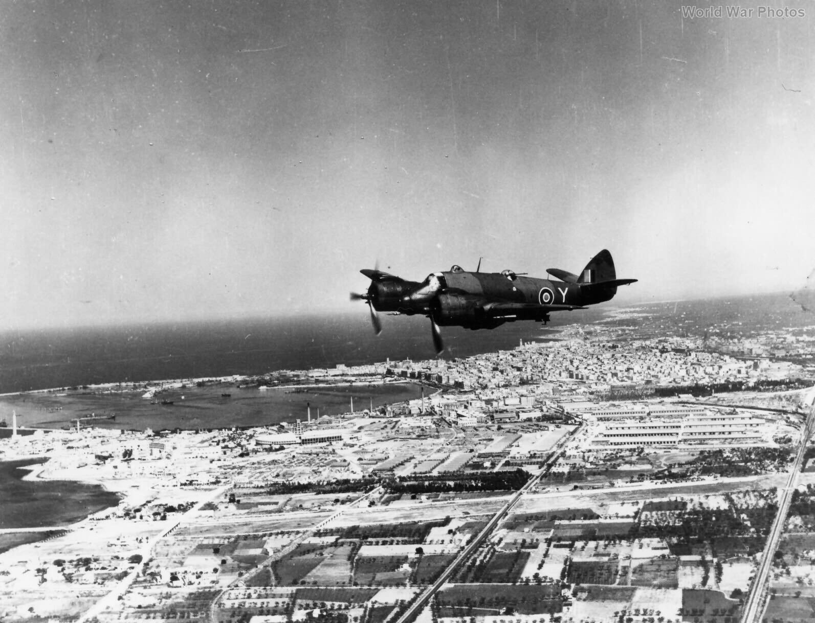 Beaufighter 16 Sqn SAAF over Benghazi