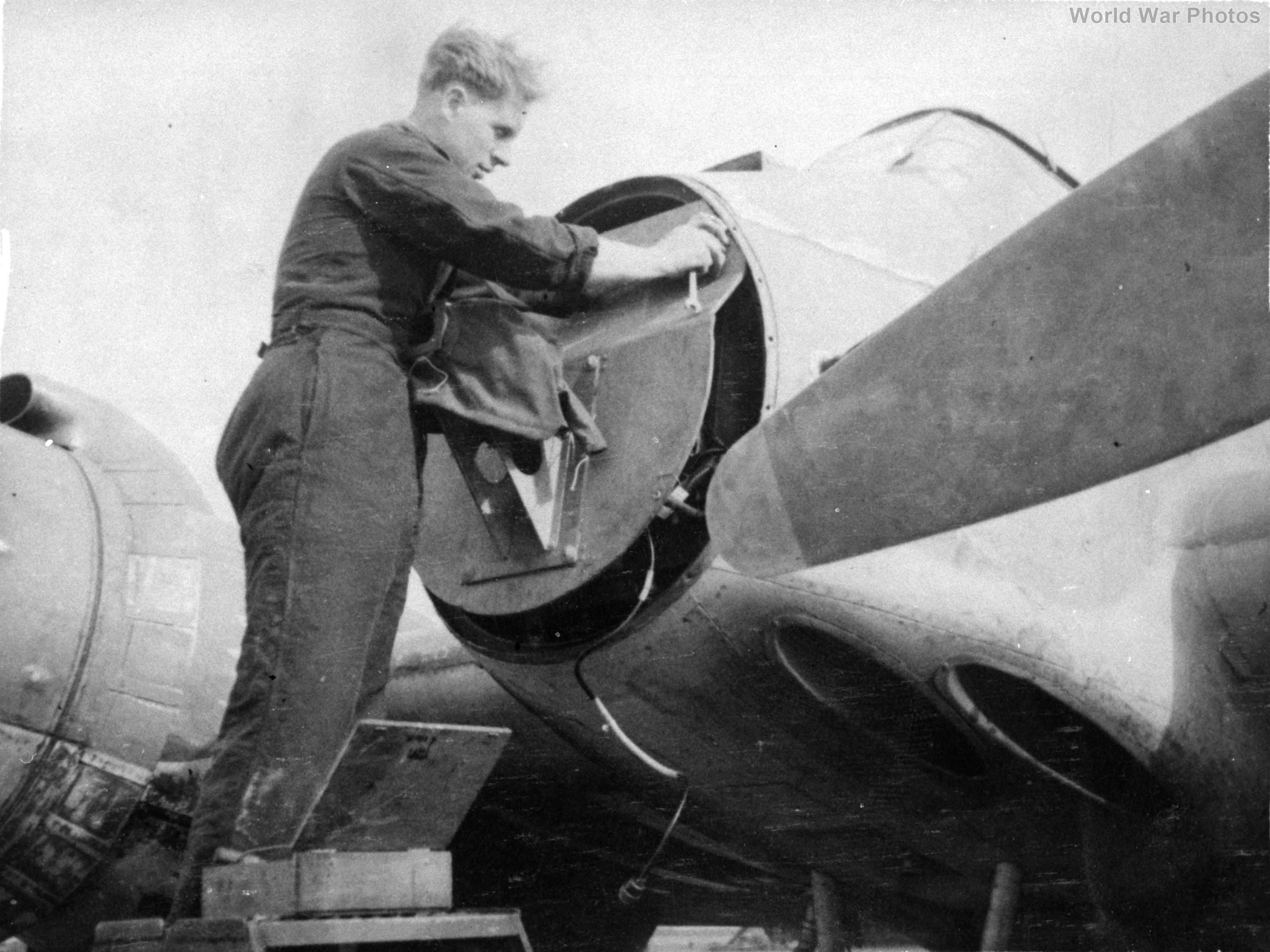 nose mounted armour plate of a Beaufighter