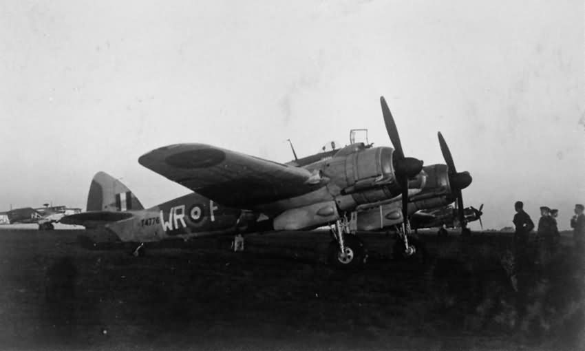 Beaufighter Mk IC T4776 code WR-F of No 248 Squadron at St Eval October 1941