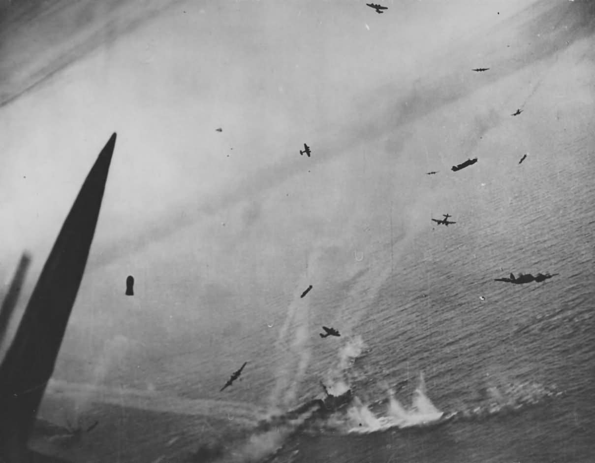 Beaufighters Shoot Up German Convoy 1945