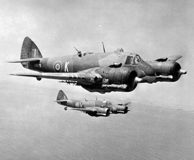 Bristol Beaufighters of No 272 Squadron RAF