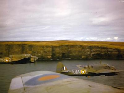 Beauforts N1173 MW-E and AW242 MW-B of 217 Squadron RAF