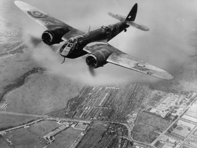 Blenheim Mk I L1426 RX-M Over Tilbury