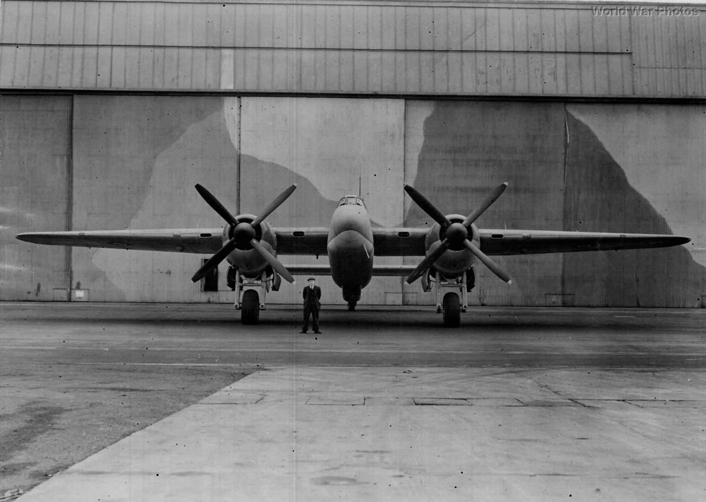 Buckingham in front of hangar 2