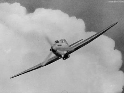 Defiant in flight