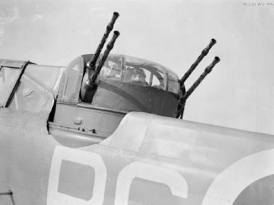 Boulton Paul Defiant gunner and turret