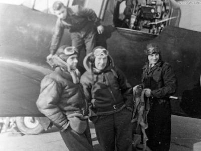 Boulton Paul test pilots: Feather. Evans and Neale 1940