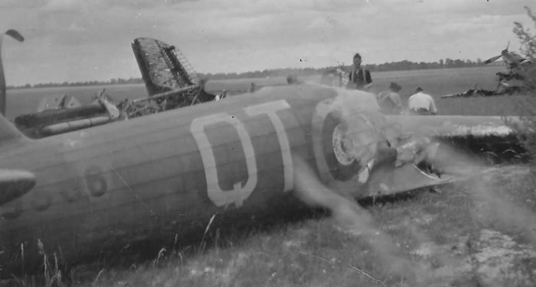 Abandoned Fairey Battle of 142 squadron RAF France 1940