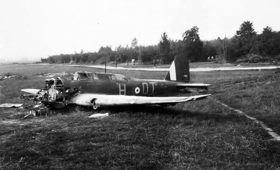 Destroyed Battle QT-H of No. 142 Squadron RAF