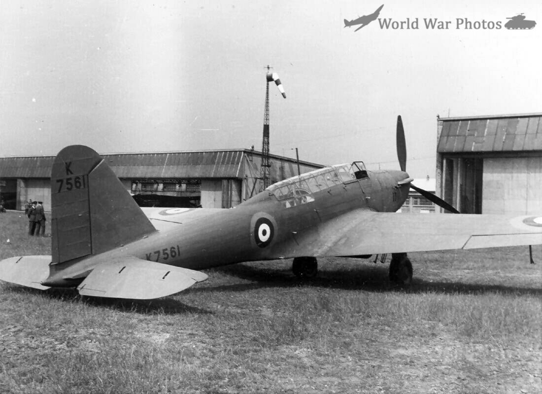 Battle demonstrator K7561 at Evore 1937