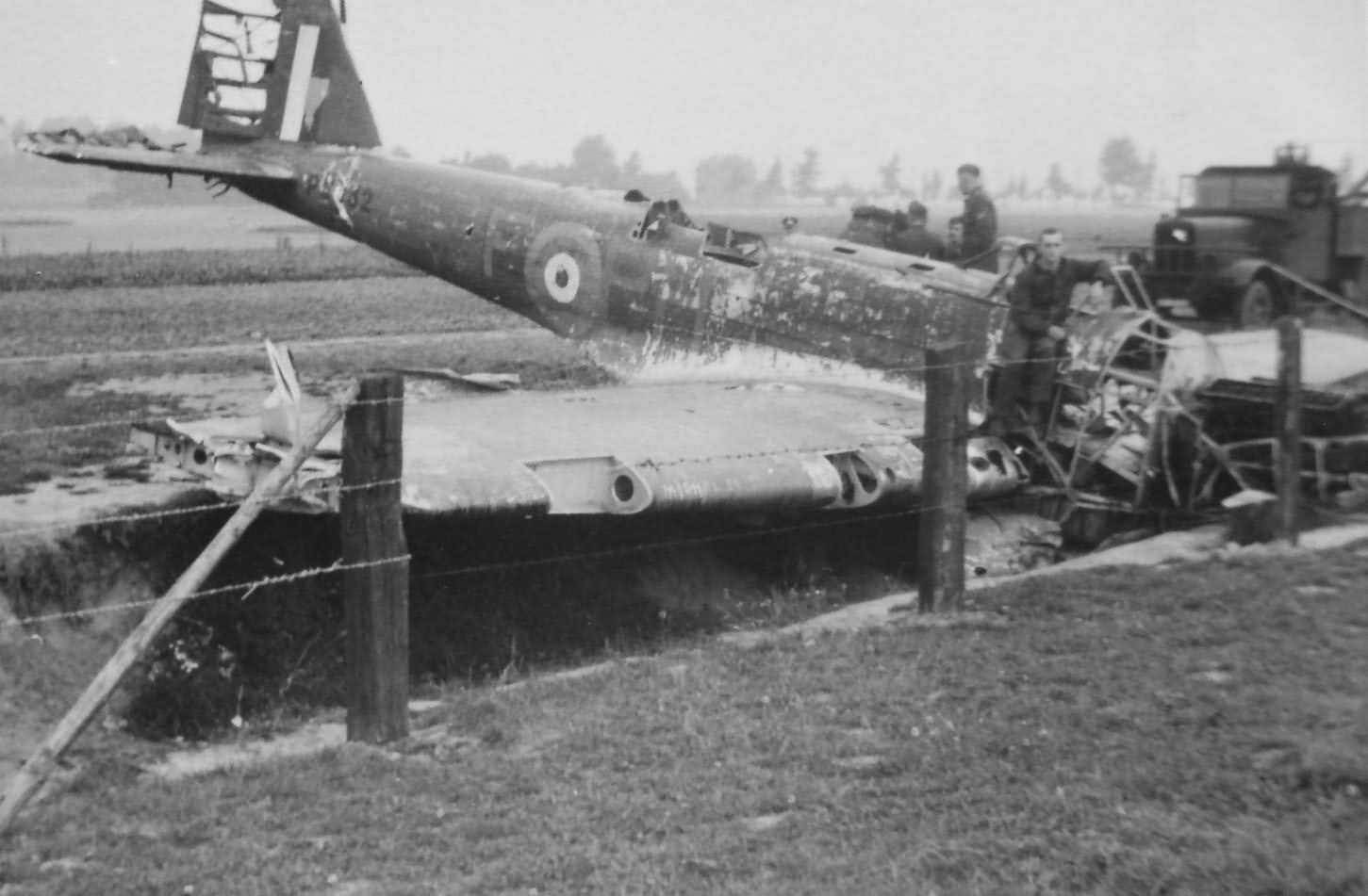 Crashed Fairey Battle Mk I