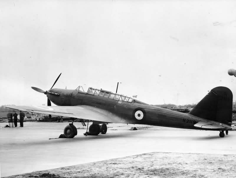 Fairey Battle N2119 of No 2 Anti Aircraft Cooperation Unit at Gosport