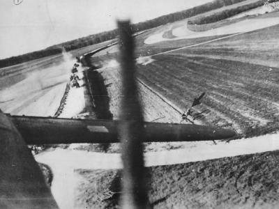 Low Level attack by Battle on German column France 1940