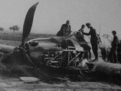 Wreckage of a Fairey Battle