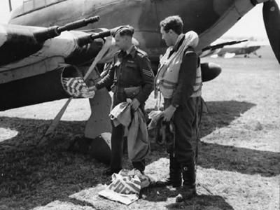 Hurricane Mk IIC of the Air Dispatch Service Squadron 1944