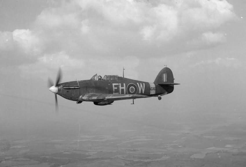 Hurricane Mk X AG162 EH-W of No 55 OTU