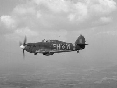 Hurricane Mk X AG162 EH-W of No 55 OTU