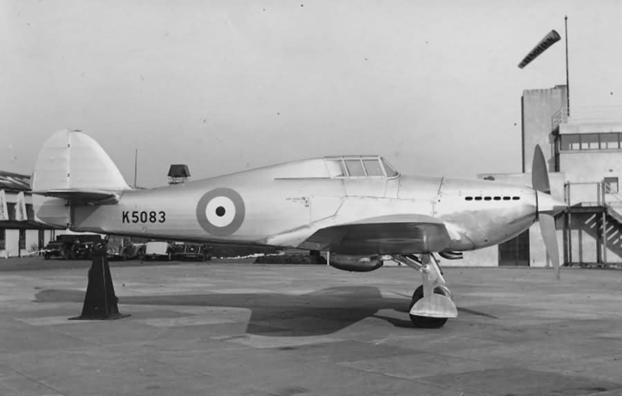 Hurricane Prototype K5083 1st Modifications at Brooklands